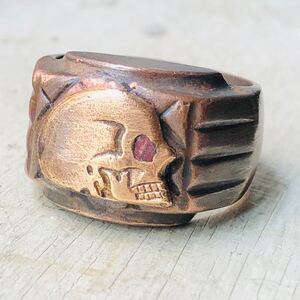 50s Vintage Skull Mexican Biker Ring ビンテージ　メキシカン　バイカー　リング　メキシコ　ロカビリー スカル　ドクターズ