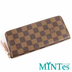 Louis Vuitton ルイヴィトン N41626 ポルトフォイユ クレマンス ラウンドファスナー長財布 ダミエ ローズバレリーヌ ダミエキャンバス