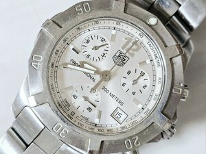 １円スタート！TAGHEUER タグホイヤー 2000エクスクルーシブクロノグラフ【CN1111.BA0337】紳士用高級腕時計 純正ブレス 