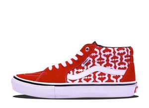 Supreme Vans Monogram S Logo Skate Grosso Mid "Red" 27cm VN0A5KS15XS