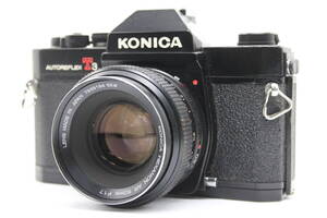 【返品保証】 コニカ Konica Autoreflex T3 ブラック Hexanon AR 50mm F1.7 ボディレンズセット v2902