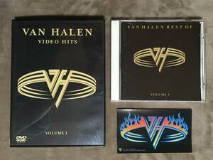 【 送料無料！!・希少なステッカー付！!・DVDとCDの2セット・良品！】★VAN HALEN ヴァン・ヘイレン◇VIDEO HITS ＆ BEST OF VOLUME Ⅰ★