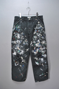 HERILL Splash Painter pants ヘリル スプラッシュ ペインター パンツ ブラック 3