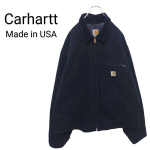 【Carhartt】USA製 ダック デトロイトジャケット ブラックA-2369