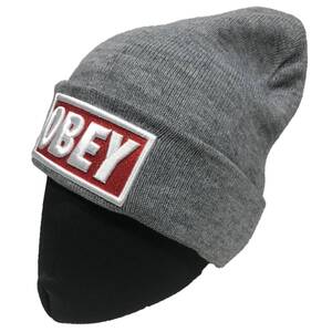 OBEY オベイ ワッチニットキャップ（グレー） [並行輸入品]