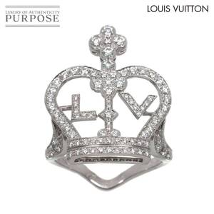 ルイ ヴィトン LOUIS VUITTON バーグ クラウン #54 リング ダイヤ K18 WG 750 指輪 Diamond Ring 90258523