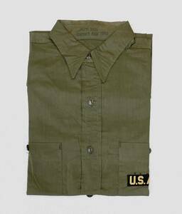 ★デッドストック 40s U.S.ARMY ユーティリティシャツ Size15ハーフ 米軍実物 ビンテージ ★