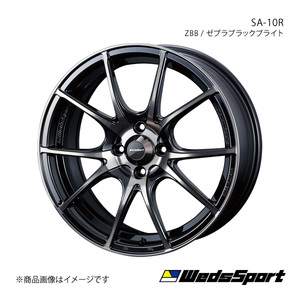 WedsSport/SA-10R ロードスター ND系 ブレンボキャリパー ホイール1本 【16×6.5J 4-100 INSET38 ZBB(ゼブラブラックブライト)】 0072618