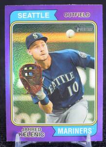 2023 Topps Heritage Chrome Refractor Purple Jarred Kelenic MLB カード Mariners 