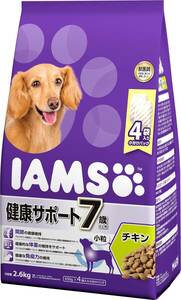 アイムス (IAMS) ドッグフード 7歳以上用 健康サポート 小粒 チキン シニア犬用 2.6kg