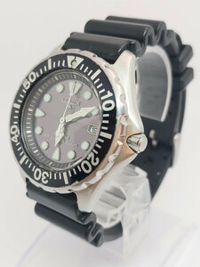 1861　CITIZEN シチズン Eco-Drive エコドライブ AIR DIVER’S 200M エアダイバー200 7878−H10716 腕時計 稼働品 現状品