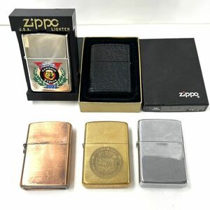 A002-△◎ ZIPPO ジッポ WESTERNER ライター 5点セット 阪神タイガース 2003優勝 ハワイ 4点火花有 喫煙具 喫煙グッズ 2点箱付き