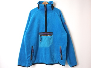 90s USA製 Helly Hansen ヘリーハンセン フリース プルオーバー ジャケット(メンズ XL)ブルー ヴィンテージ