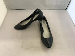 【MARIA　SHARAPOVA×COLE HAAN】マリアシャラポワ×コールハーン　レディス　フラットパンプス　ブラック　レザー（約23.5cm）　SY02-F8R