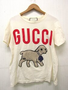 GUCCI グッチ ドッグ 半袖 Tシャツ 犬デザイン サイズ：M ∩FL1060