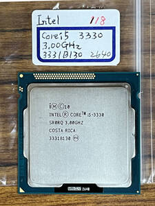 CPU Intel Core i5 3330 3.00GHz 3331B130-2640 動作チェック済 ジャンク No.118