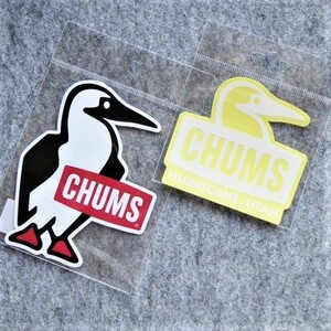 CHUMS ステッカー CH62-1622 CH62-1124 WH 新品 防水素材 ＜ 2枚セット ＞