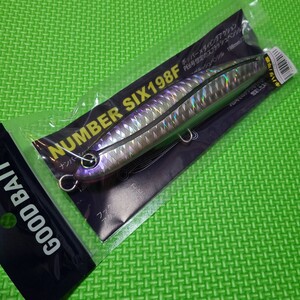 【送料無料】グッドベイト ナンバーシックス 198F ナブラ撃ちパープル ／ GOOD BAIT ビーエヌディー NUMNER SIX