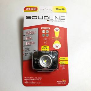 【新品未開封】ledlenser レッドレンザー ヘッドライト SOLIDLINE 350lm ルーメン 502205 ドイツ 明るさ4段階 単4電池 登山 現場 仕事 作業