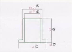 NO 165 Φ80用 ブッシュアタッチメント 1個