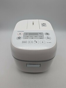 動作品 TOSHIBA 東芝 2021年 3合炊き ジャー炊飯器 マイコン シンプル コンパクトボディ ホワイト RC-5MFM-W 炊飯ジャー 白 WHITE