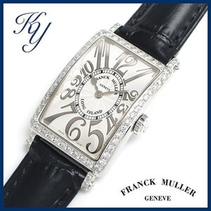 83 送料無料 3ヶ月保証付き 磨き済み 美品 本物 定番 FRANCK MULLER フランクミュラー ロングアイランド 902QZ ダイヤ レディース 時計