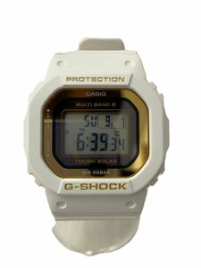 CASIO◆ソーラー腕時計_G-SHOCK/デジタル/ラバー/BLK/WHT