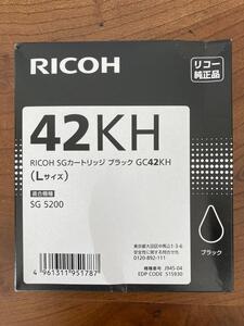 【未使用】RICOH GC42KH カートリッジ ブラック 純正 Lサイズ