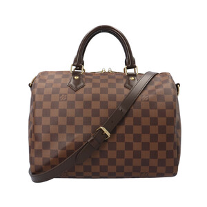 ルイヴィトン スピーディ30バンドリエール ダミエ ショルダーバッグ ダミエキャンバス ブラウン レディース LOUIS VUITTON 中古 美品