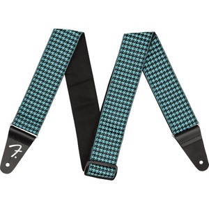 Fender Houndstooth Strap, Teal ギターストラップ【フェンダー】