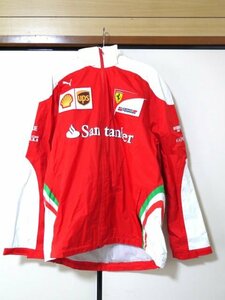 ▽ PUMA プーマ SCUDERIA FERRARI スクーデリア フェラーリ ジャンパー ウィンドブレーカー ハーフジップ プルオーバー 赤 L