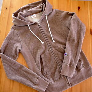 Champion チャンピオン パーカー ジップアップ 復刻版　REVERSE WEAVE ZIP SWEAT PARKER〈 Mサイズ 〉アイボリーグレー　美品