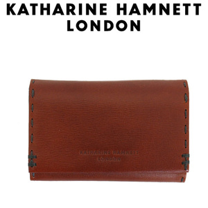 KATHARINE HAMNETT LONDON (キャサリンハムネット ロンドン) 490-58701 COLOR TAILORED II キーパス小銭入れ 全3色 61オレンジ