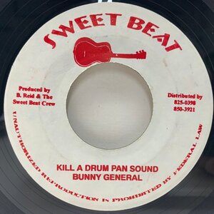 【CUSS CUSSをドラム除去／謎めいた調理で使用するユニークなトラック】美盤!! JAプレス BUNNY GENERAL Kill A Drum Pan Sound 45RPM.