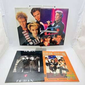 希少 DURAN DURAN デュランデュラン カレンダー 1987年〜1989年 4部 サイモン/ニック/ジョン/ロジャー/アンディ 当時物