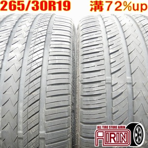 中古タイヤ 265/30r19 オールシーズンタイヤ NANKANG sportnex NS-25 2本セット ベンツCL SLKクラス レクサスGS レクサスIS 中古 19インチ