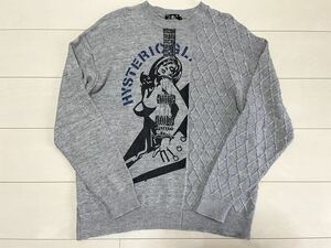 HYSTERIC GLAMOUR ヒステリックグラマー　L 　編み込みニット　ギターガール ニット セーター　NO.02299