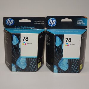 2個セット　HP78 純正 インクカートリッジ 3色 カラー DesignJet 930C　DeskJet 955C/957C/970Cxi/990C/1220C他用 NO.6662