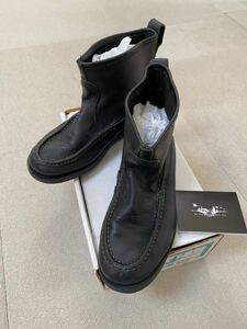 レア！Russell Moccasin Knock-A-Bout Bootsラッセルモカシン ノックアバウト ブーツ Black（ブラック）8 中敷付き/レザーブーツ