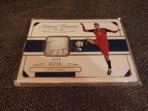 2018PANINI NATIONAL TREASURES SOCCER ペペ　激レア（FIT）部分　パッチ　ポロとガル　10シリ