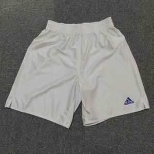 ● アディダス サッカーパンツ 白×青ロゴ 160サイズ adidas ●