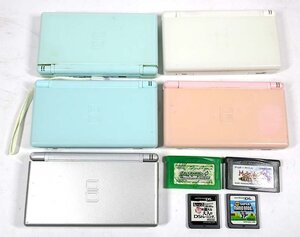 緑屋Re■ ニンテンドー　DS Lite　本体 5点まとめて　ソフトおまけ付　動作未確認 ジャンク扱　　s/bnit/12-463/30-8#60