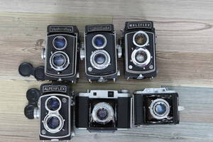 ３０　中判フィルムカメラ　まとめ　PIGEONFLEX WALZ Yashica Alpen mamiya-6 semi leotax レオタックス 蛇腹カメラ 二眼レ