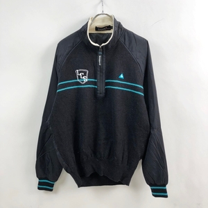 ◆お洒落な逸品◆le coq sportif/ルコックスポルティフ ルコック ゴルフ ゴルフウェア パーカー ブラック ピステ L メンズ K96 ｃ5688