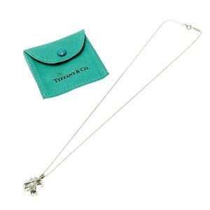 【1円スタート】【保存袋付き】TIFFANY & Co. ティファニー シルバー シグネチャー クロス 4.9g 925刻印 ネックレス 373341