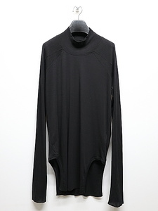 SALE30%OFF/JULIUS・ユリウス/COTTON RIB CUT & SEWN3/BLACK・1