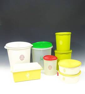 ◆(TD) ◎レトロ オールドタッパーウェア セット デコレーター マキシクイーンデコレーター ジュビリー パンケース Tupperware 保存容器