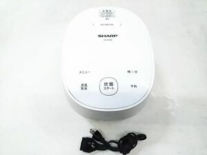 ★SHARP シャープ IHジャー炊飯器 KS-HF05B-W ホワイト系 3合炊き 2020年製 1116-312E ◇@100★