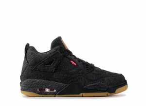 LEVI’S × NIKE GS AIR JORDAN 4 BG "BLACK DENIM"(タグ：LEVIS) 25cm AQ9103-001