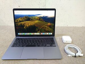 1円 Apple MacBook Air (M1, 2020) MGN63J/A 13.3inch A2337/スペースグレイ/macOS Sonoma/M1/8GB/SSD256GB/充放電46回 94％